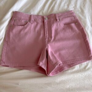 Juicy Couture Pink Jean Shorts size 10 NWT